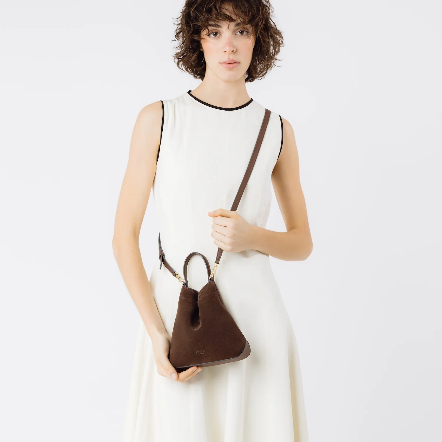 Leather Crossbody Strap for Mini Curve - Image 5